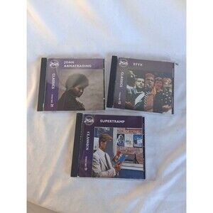 A&M Records “Classics” 25th Anniversary Lot (3 CDs) – Styx, Supertramp, Joan...